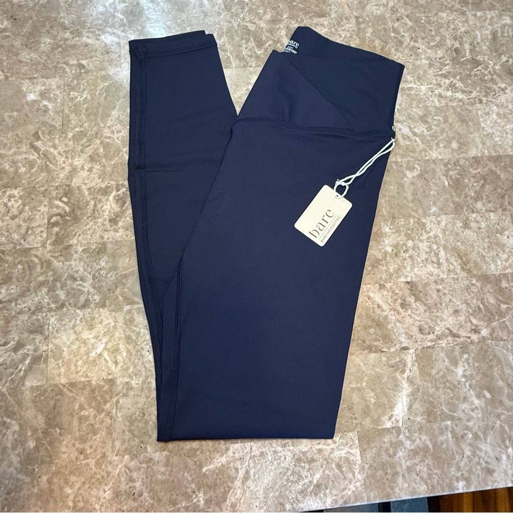 Bare Necessities Women's Small S Low Impact Criss Cross Legging Dark Iris - Picture 3 of 10